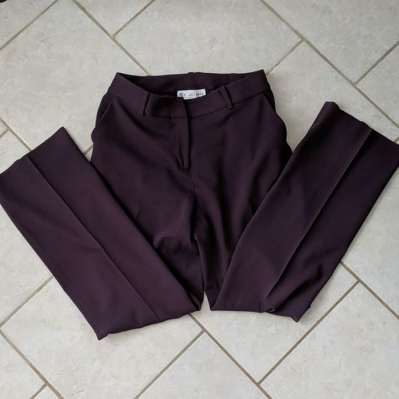 St John - dark maroon pant - Picture 1 of 7